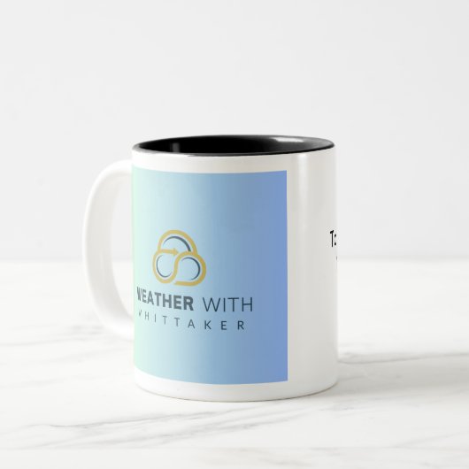 Kans op thee tweekleurige koffiemok (Voorkant links)