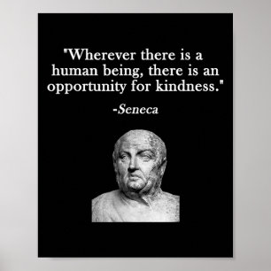 Kans op vriendelijkheid Seneca stoïcisme stoïcisme Poster