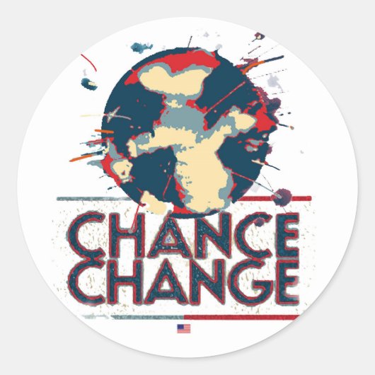 kans te veranderen ronde sticker (Voorkant)
