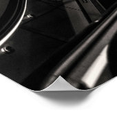 KANS VAN DE Subway Kopenhagen BLACK EN WITTE FINE  Poster (Hoek)