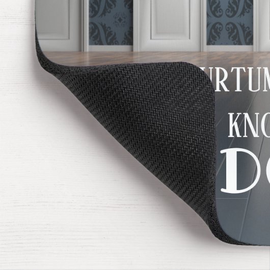 Kans van deur Citaat Mousepad Muismat (Hoek)