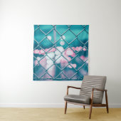 KANS VERBINDING FENCE MET BOKEH LIGHTS WANDKLEED (In situ)