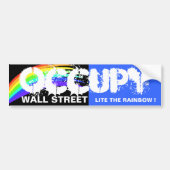 KANS WALL STREET LIET DE RAINBOW! BUMPERSTICKER (Voorkant)