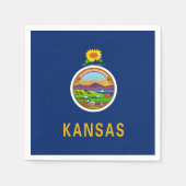 Kansan Flag, Flag of Kansas Servet (Voorkant)
