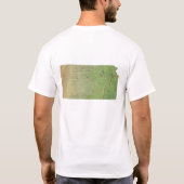 Kansan Flag + Kaart T-shirt (Achterkant)