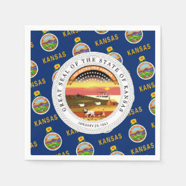 Kansan Flag & Seal, Flag of Kansas Servet