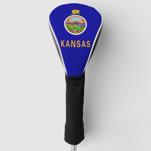 Kansan vlag, Amerikaanse vlag Golfheadcover (Voorkant)