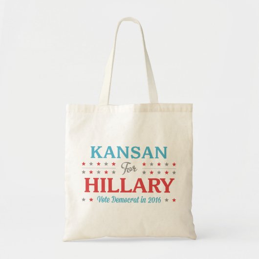 Kansan voor Hillary Tote Bag (Voorkant)