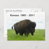 Kansas 1861 - 2011 briefkaart (Voorkant / Achterkant)