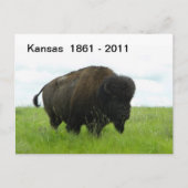 Kansas 1861 - 2011 briefkaart (Voorkant)