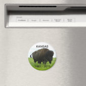 Kansas 1861 - 2011 magneet (Insitu (Vaatwasser))