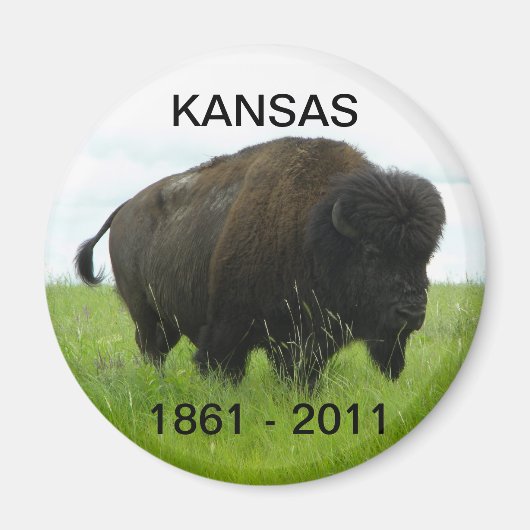Kansas 1861 - 2011 magneet (Voorkant)