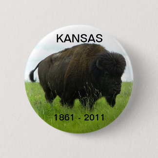 Kansas 1861 - 2011 ronde button 5,7 cm