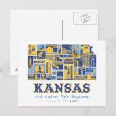 Kansas - Ad Astra per Aspera - Briefkaart (Voorkant / Achterkant)