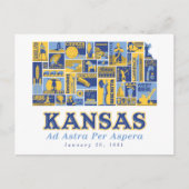 Kansas - Ad Astra per Aspera - Briefkaart (Voorkant)
