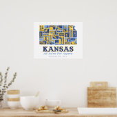 Kansas - Ad Astra Per Aspera - Poster (Keuken)