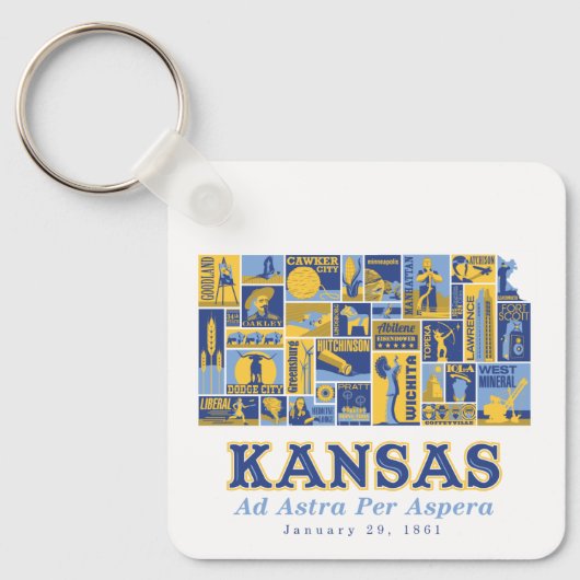 Kansas: Ad Astra per Aspera – Sleutelhanger (Voorkant)