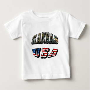 Kansas Afbeelding en USA Flag Font