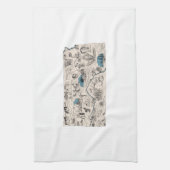 Kansas  Afbeelding Map Theedoek (Verticaal)