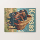 Kansas American Bison Legpuzzel (Horizontaal)