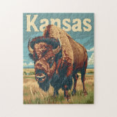 Kansas American Bison Legpuzzel (Verticaal)