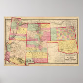 Kansas, Arizona, Colorado, New Mexico, Utah Poster (Voorkant)