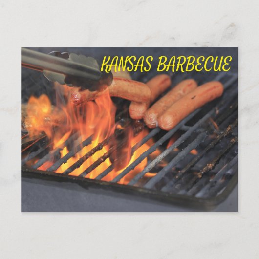 Kansas BARBECUE POST KAART. Briefkaart (Voorkant)