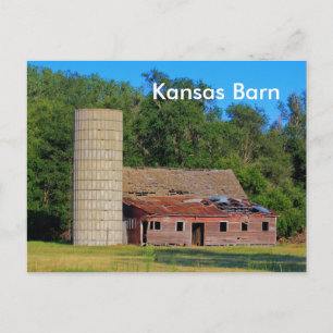 Kansas Barn Post Card Briefkaart