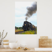 Kansas Big Boy 4014 met roken en stoam Poster (Keuken)