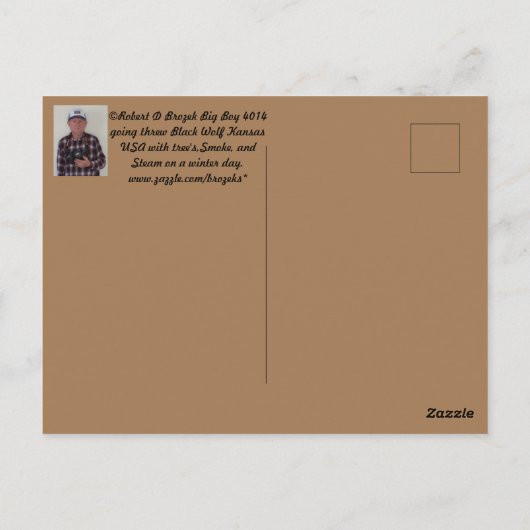 Kansas Big Boy Briefkaart (Achterkant)