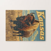 Kansas Bison  Legpuzzel (Horizontaal)