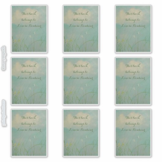 'Kansas' boekenplaat Sticker (Voorkant)