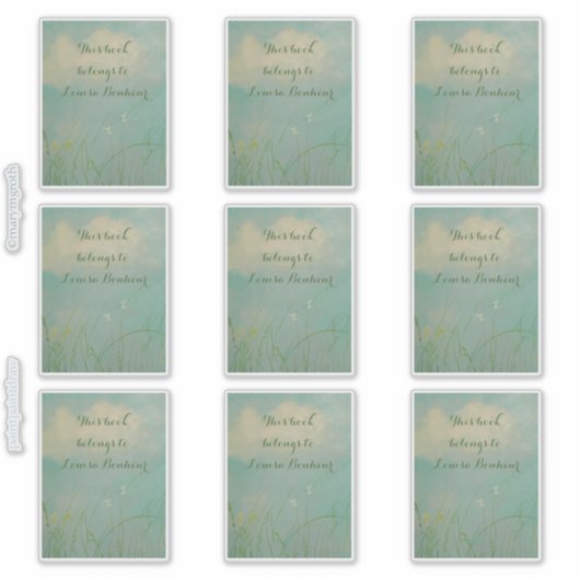 'Kansas' boekenplaat Sticker (Voorkant)