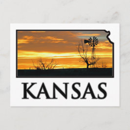 Kansas Boerderij Windmill Briefkaart