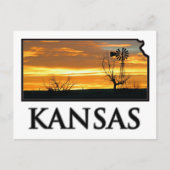 Kansas Boerderij Windmill Briefkaart (Voorkant)