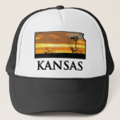 Kansas Boerderij Windmill Trucker Pet (Voorkant)