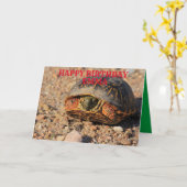 Kansas Box Shell Turtle Birthday Wenskaart Kaart (Gele Bloem)
