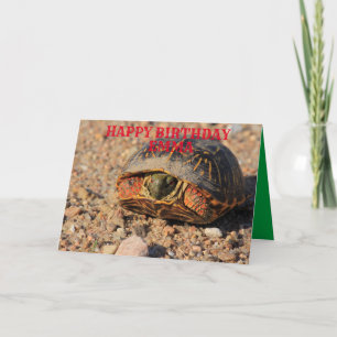 Kansas Box Shell Turtle Birthday Wenskaart Kaart