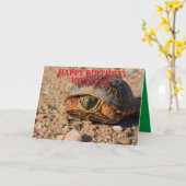 Kansas Box Shell Turtle Birthday Wenskaart Kaart (Gele Bloem)