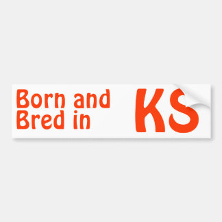 Kansas Bred (Bumpersticker) Sticker