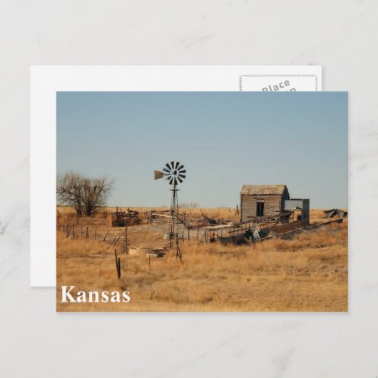 Kansas Briefkaart (Voorkant / Achterkant)