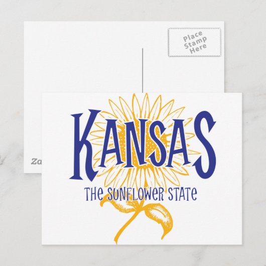 Kansas Briefkaart (Voorkant / Achterkant)