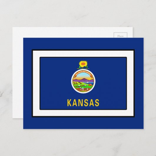 Kansas Briefkaart (Voorkant / Achterkant)