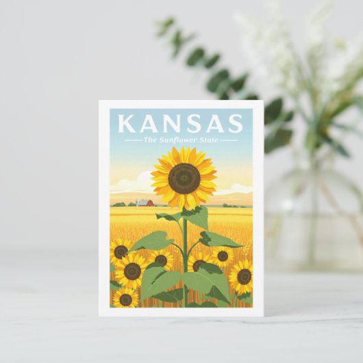  Kansas Briefkaart (Staand voorkant)