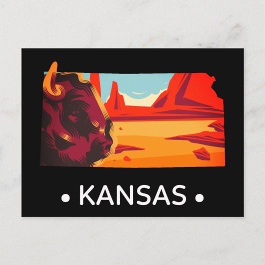 Kansas Briefkaart (Voorkant)