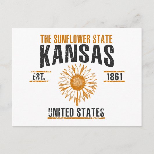 Kansas Briefkaart (Voorkant)