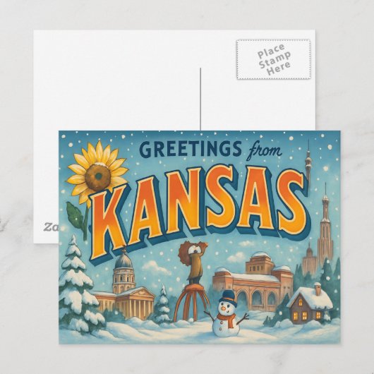 KANSAS-Briefkaart Briefkaart (Voorkant / Achterkant)