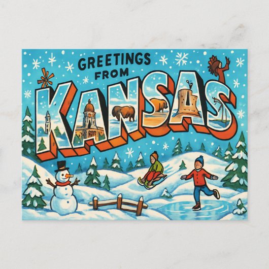KANSAS-Briefkaart Briefkaart (Voorkant)