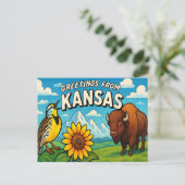 KANSAS-Briefkaart Briefkaart (Staand voorkant)