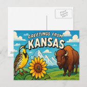 KANSAS-Briefkaart Briefkaart (Voorkant / Achterkant)